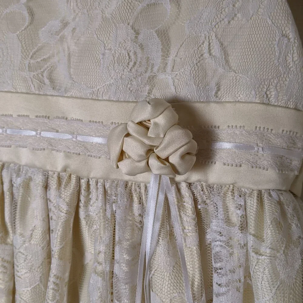 Princess Faith Sz 5 Flower Girl Party Dress | Classic Spring Dreamy Lace Dress - Picture 2 of 6